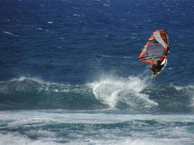 wind surfer Paia, Hawaii United States