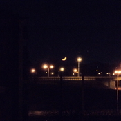 La lune Ã  1h du matin