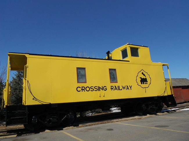 The Train Has Arrived ! Mossleigh, Alberta Canada