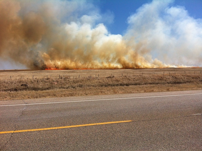 Prarie Fire Dafoe, Saskatchewan Canada
