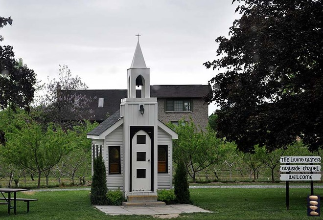 The smallest Wayside Chapel Niagara On The Lake, Ontario Canada