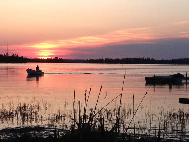 Sunset at Dore Lake Lodge Doré Lake, Saskatchewan Canada