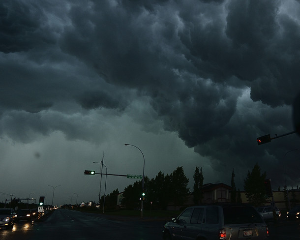 Storm clouds Sherwood Park, Alberta Canada