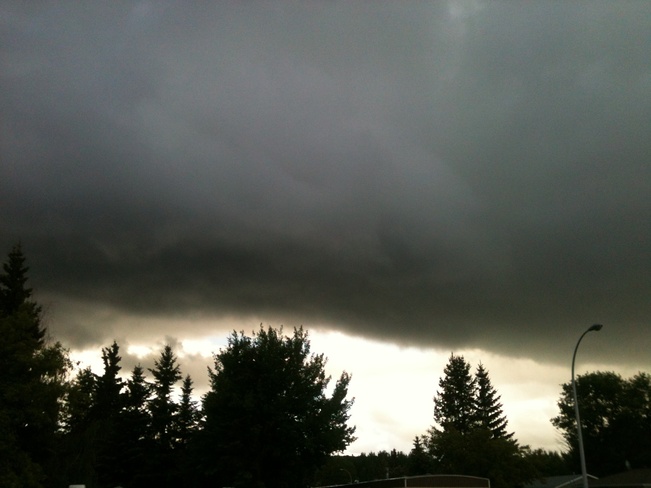 creepy clouds Slave Lake, Alberta Canada