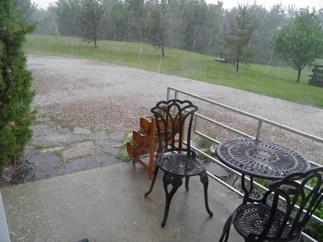 June 13 storm from our back patio Bonnyville, Alberta Canada