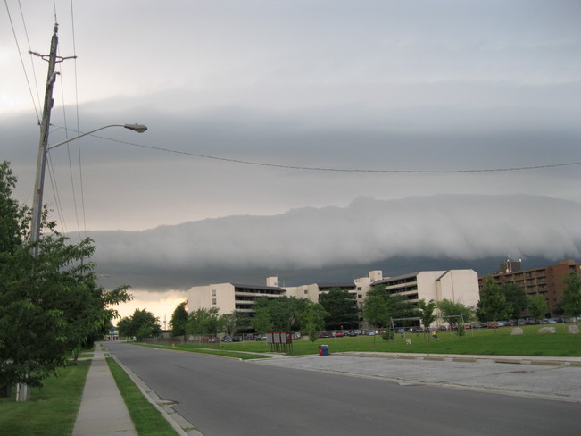 Storm passing by Tecumseh, Ontario Canada