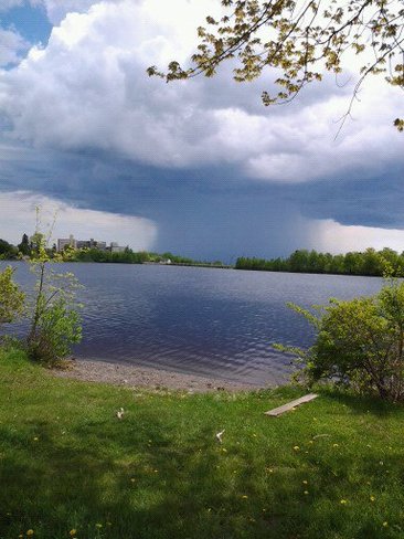 mushroom thunder cloud Thunder Bay, Ontario Canada