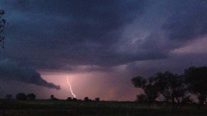 lightning storm Brooks, Alberta Canada