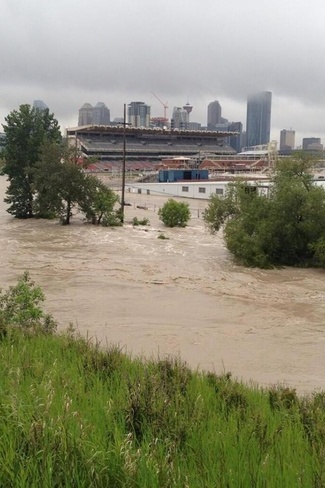 flooding Calgary, Alberta Canada
