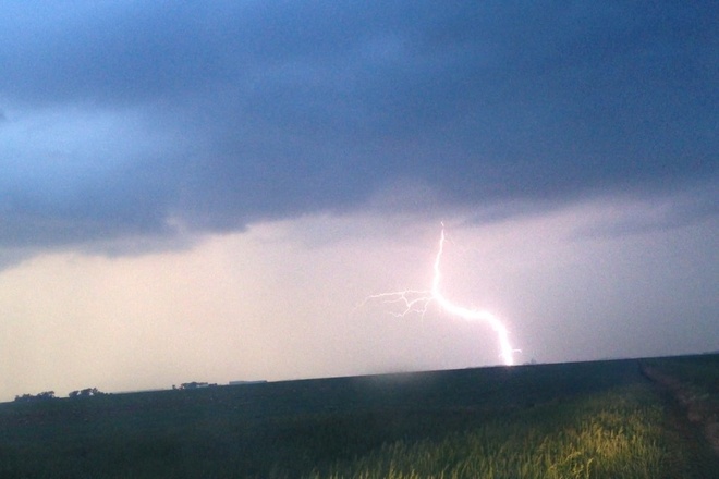 lightning shot Portage La Prairie, Manitoba Canada