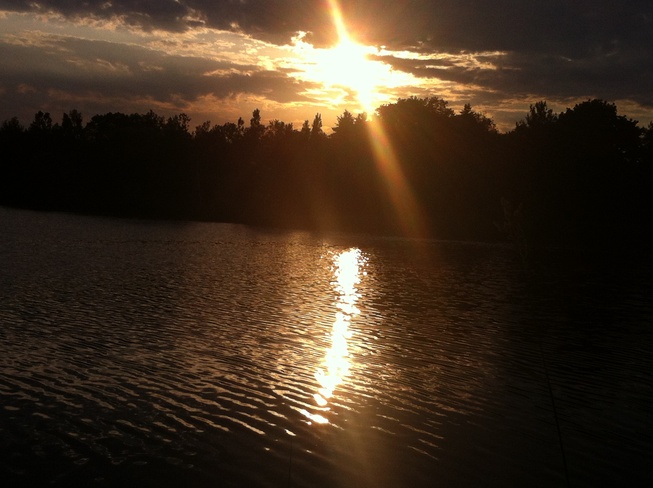 beautiful sunset Acton, Ontario Canada