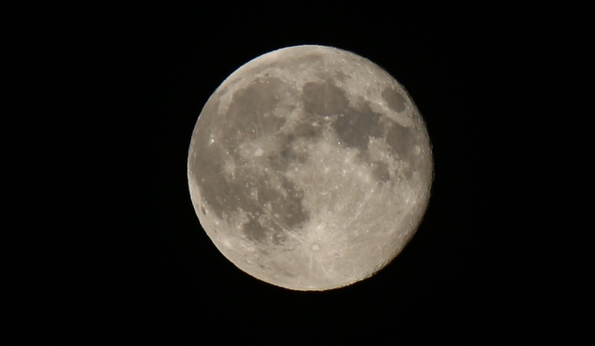 Waning Gibbous Moon - 99% of Full Prince George, British Columbia Canada