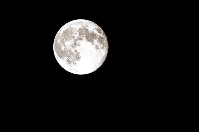 Perigee moon Calgary, Alberta Canada