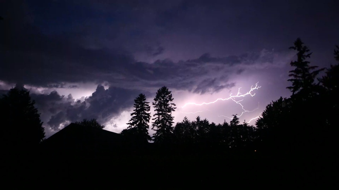 Stouffville Lightning storm Stouffville, Ontario Canada
