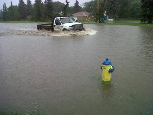 Flash flooding/ rain fall Edmonton, Alberta Canada