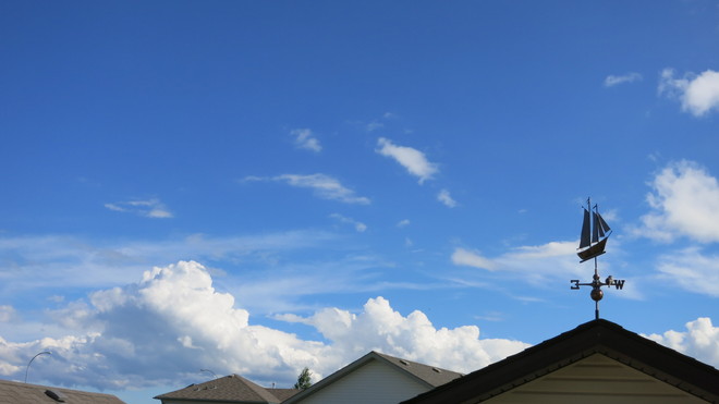 Big fluffy clouds Airdrie, Alberta Canada