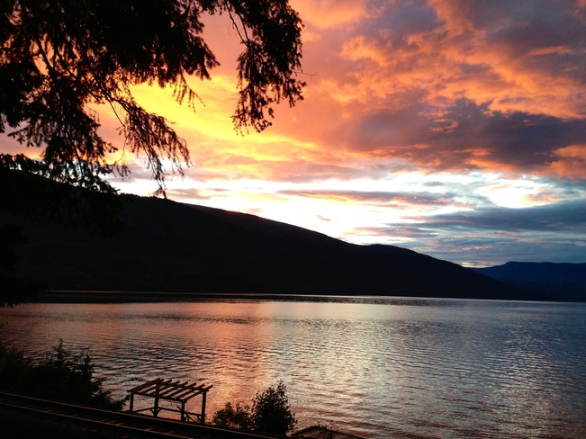 After a deluge of rain Sicamous, British Columbia Canada