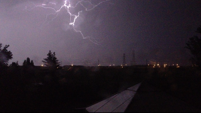 Tuesday night storm Winnipeg, Manitoba Canada