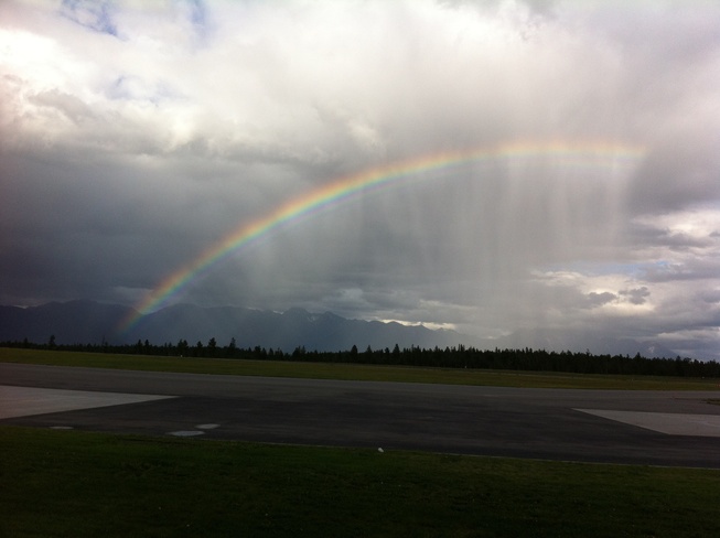 rainbow is crying Cranbrook, British Columbia Canada