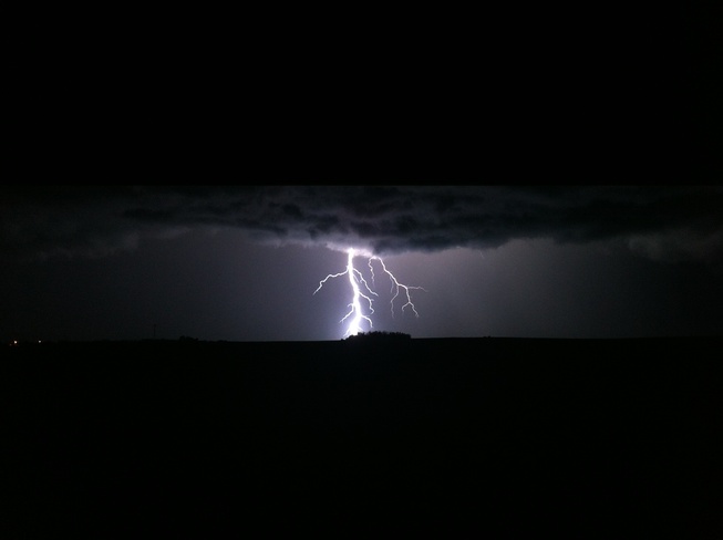 Lightning Bolt Fort Saskatchewan, Alberta Canada