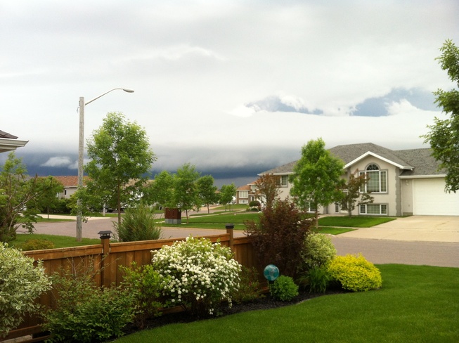 Summer storm rolling in Thunder Bay, Ontario Canada