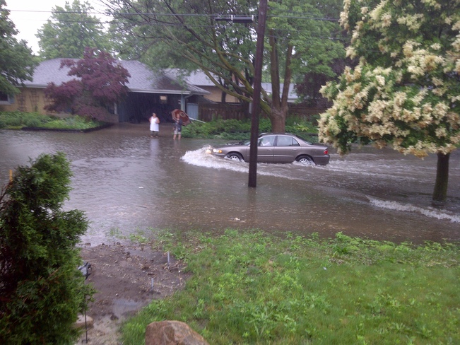 Our Street is Flooded Kitchener, Ontario Canada