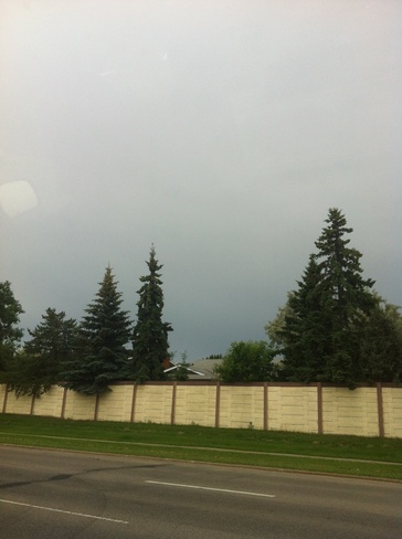 dark clouds and skie's Edmonton, Alberta Canada