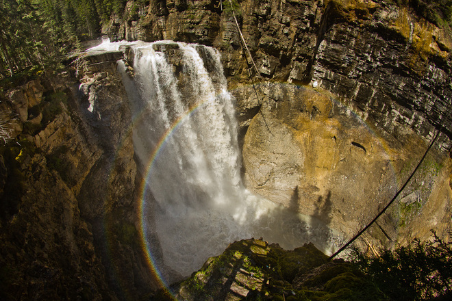 Two Circle Rainbows @ Johnston Canyon Banff, Alberta Canada