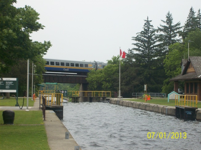 A dreary Day at lock #1 Trenton, Ontario Canada