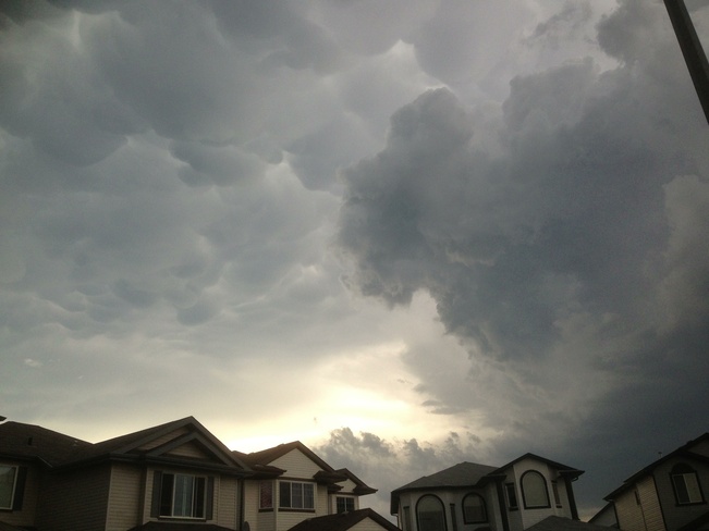 scary sky Edmonton, Alberta Canada