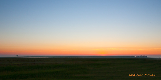 Flat Prairie Sunrise Standard, Alberta Canada