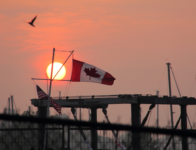 Dover Sunrise Today. Port Dover, Ontario Canada