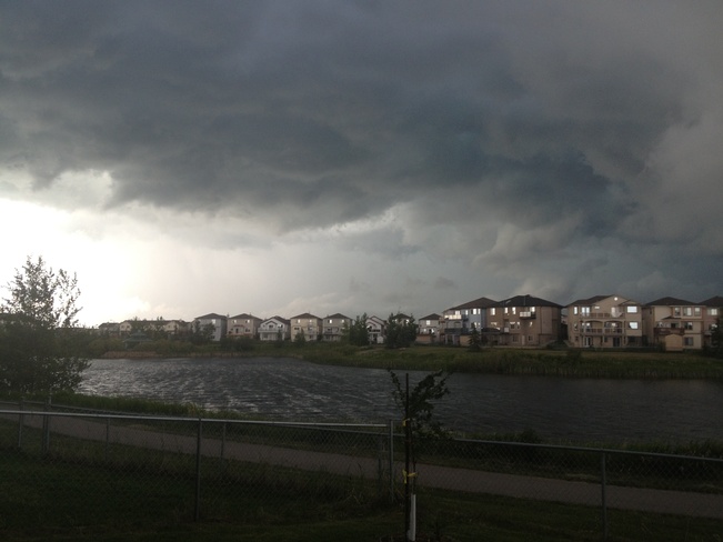 thunderstorm Chestermere, Alberta Canada