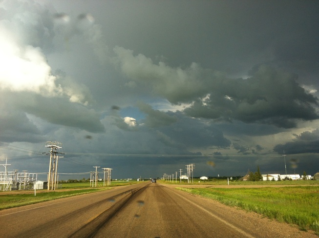 the storm clouds Eston, Saskatchewan Canada