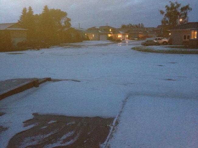 Looks Like Winter in July Taber, Alberta Canada