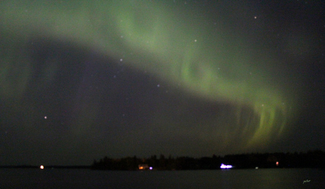 Aurora Borealis - Northern Lights Over Ontario Kapuskasing, Ontario Canada