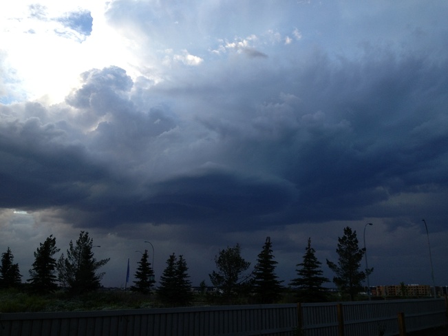 storm brewing Nisku, Alberta Canada