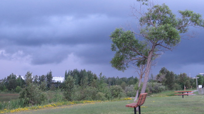 Storm coming Timmins, Ontario Canada