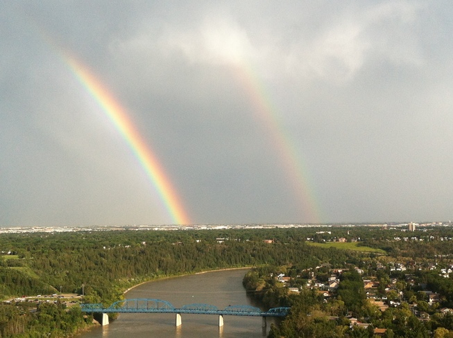 Double Rainbow Edmonton, Alberta Canada