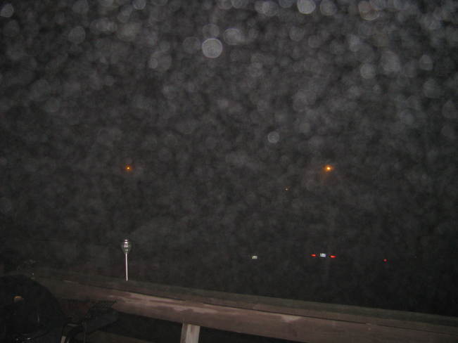 a foggy night in kenora Kenora, Ontario Canada
