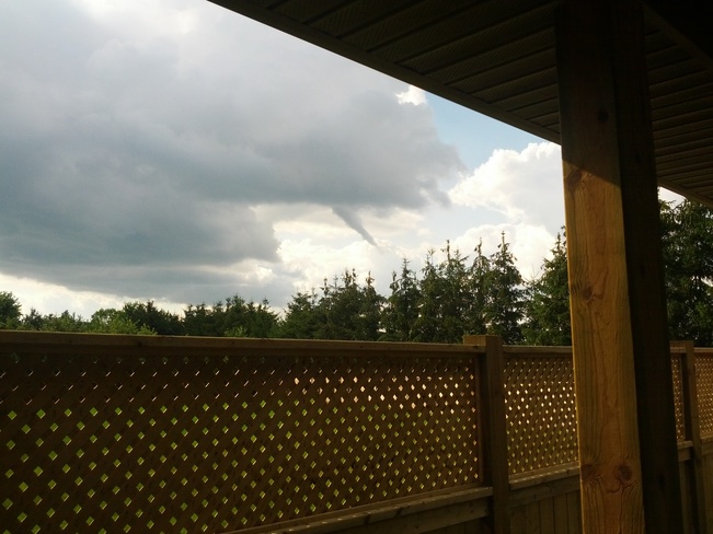 Possible Funnel Cloud? St. Thomas, Ontario Canada
