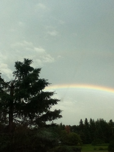 Triple rainbow, 1 perfect Langenburg No. 181, Saskatchewan Canada