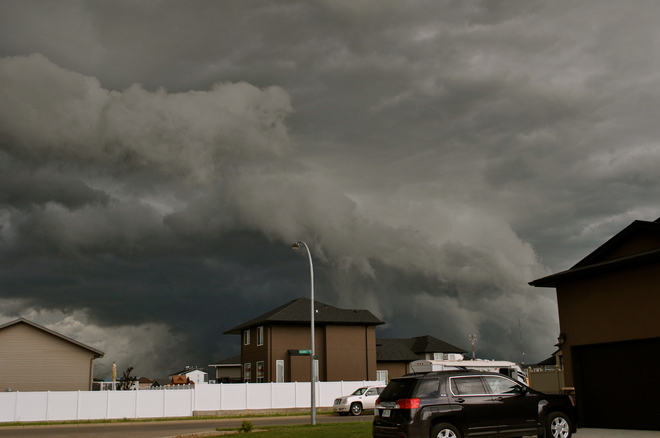 storm clouds Estevan, Saskatchewan Canada