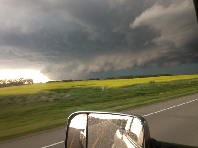 hail and tornado maybe Manor, Saskatchewan Canada