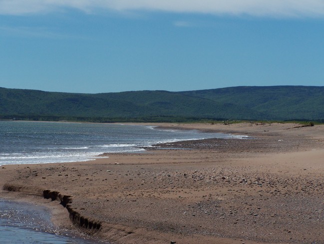 Four Mile Beach in Sugarloaf near Cape North, NS Cape Breton, Nova Scotia Canada