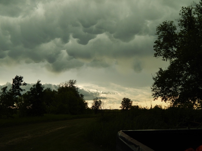 Menacing storm clouds over Bradwardine, Manitoba Kenton, Manitoba Canada