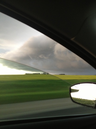 storm clouds Riverside, Manitoba Canada