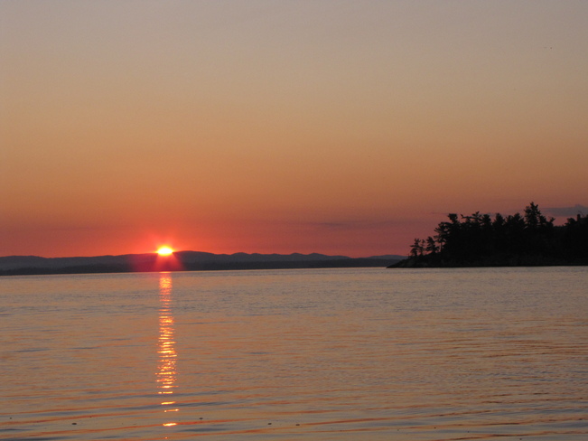 Sunrise at McGregor Bay, Birch Island West Bay, Ontario Canada