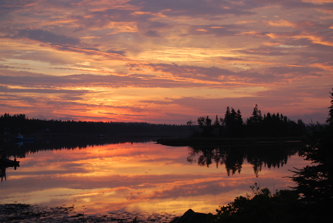 Colourful Sunrise LaHave, Nova Scotia Canada