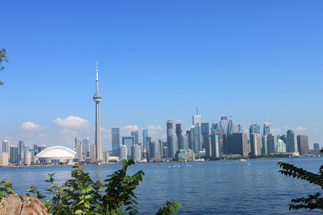 Toronto Skyline Toronto Islands, Ontario Canada